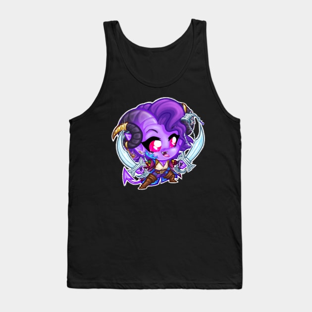 Mollymauk Chibi Tank Top by pbarbalios